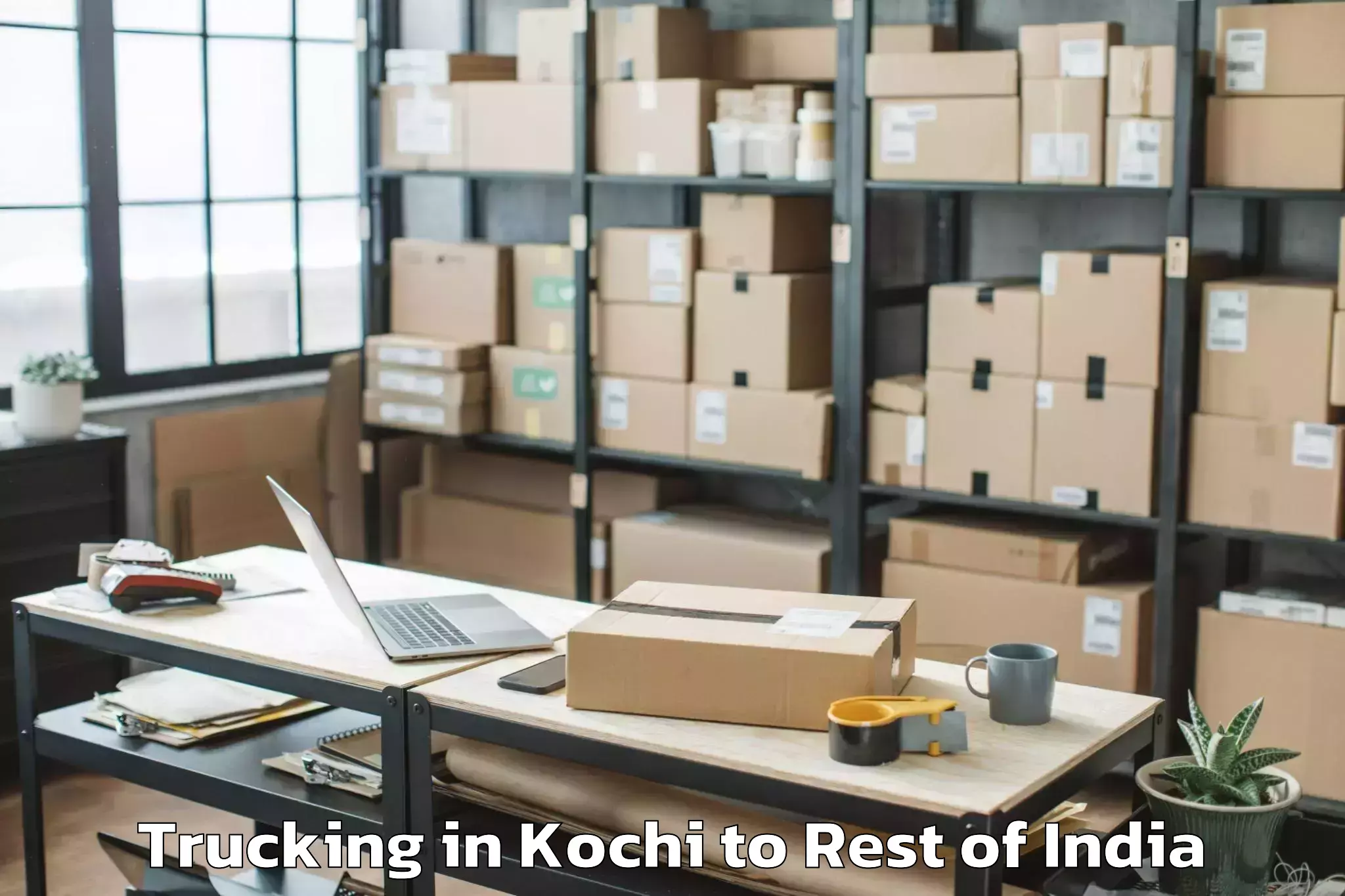 Leading Kochi to Qazigund Trucking Provider